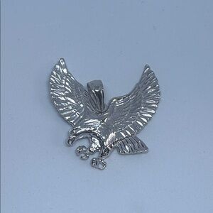 .925 Sterling Silver Eagle Pendant